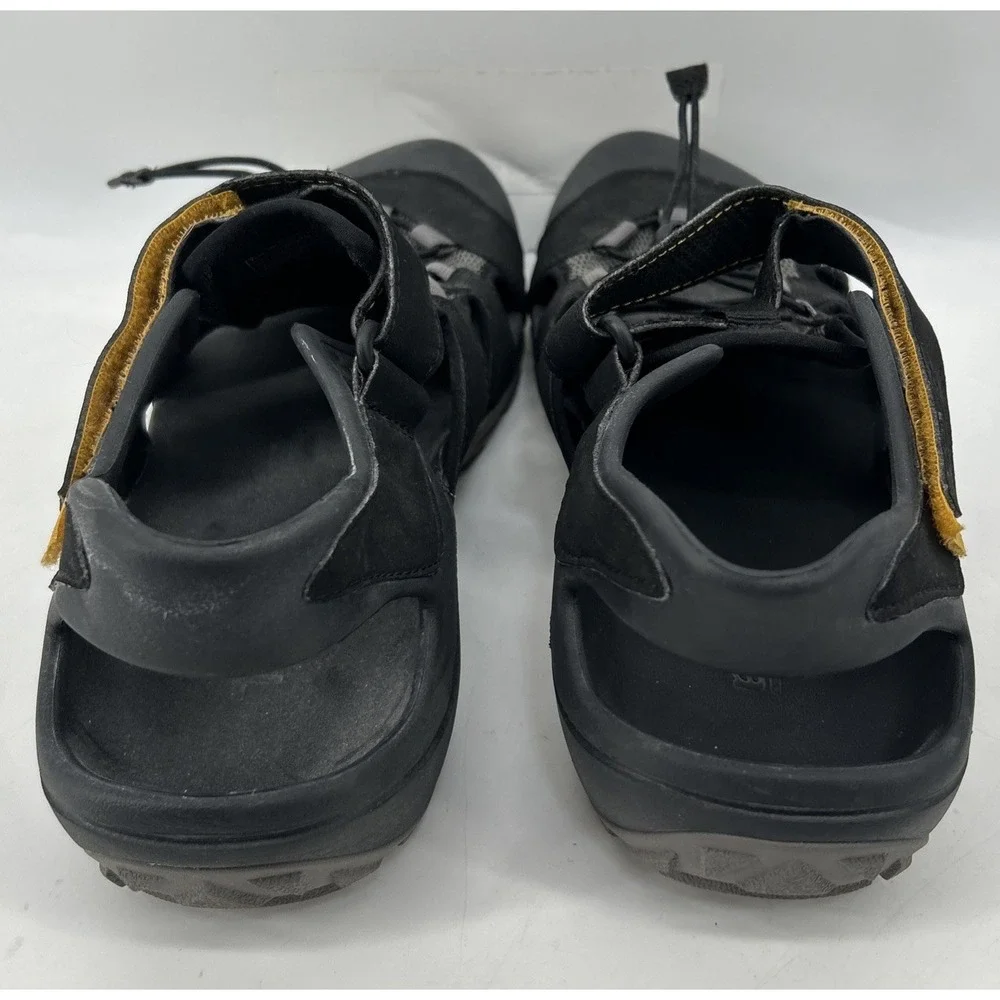 Teva Flintwood Black Water Sandals Slip On Hook And Loop Men's Size 12